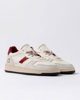 Court 2.0 VINTAGE-KALBSLEDER WEISS-BORDEAUX