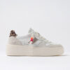 COURT PLATFORM VINTAGE KALBSLEDER WEISS-LEOPARD