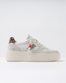 COURT PLATFORM VINTAGE KALBSLEDER WEISS-LEOPARD