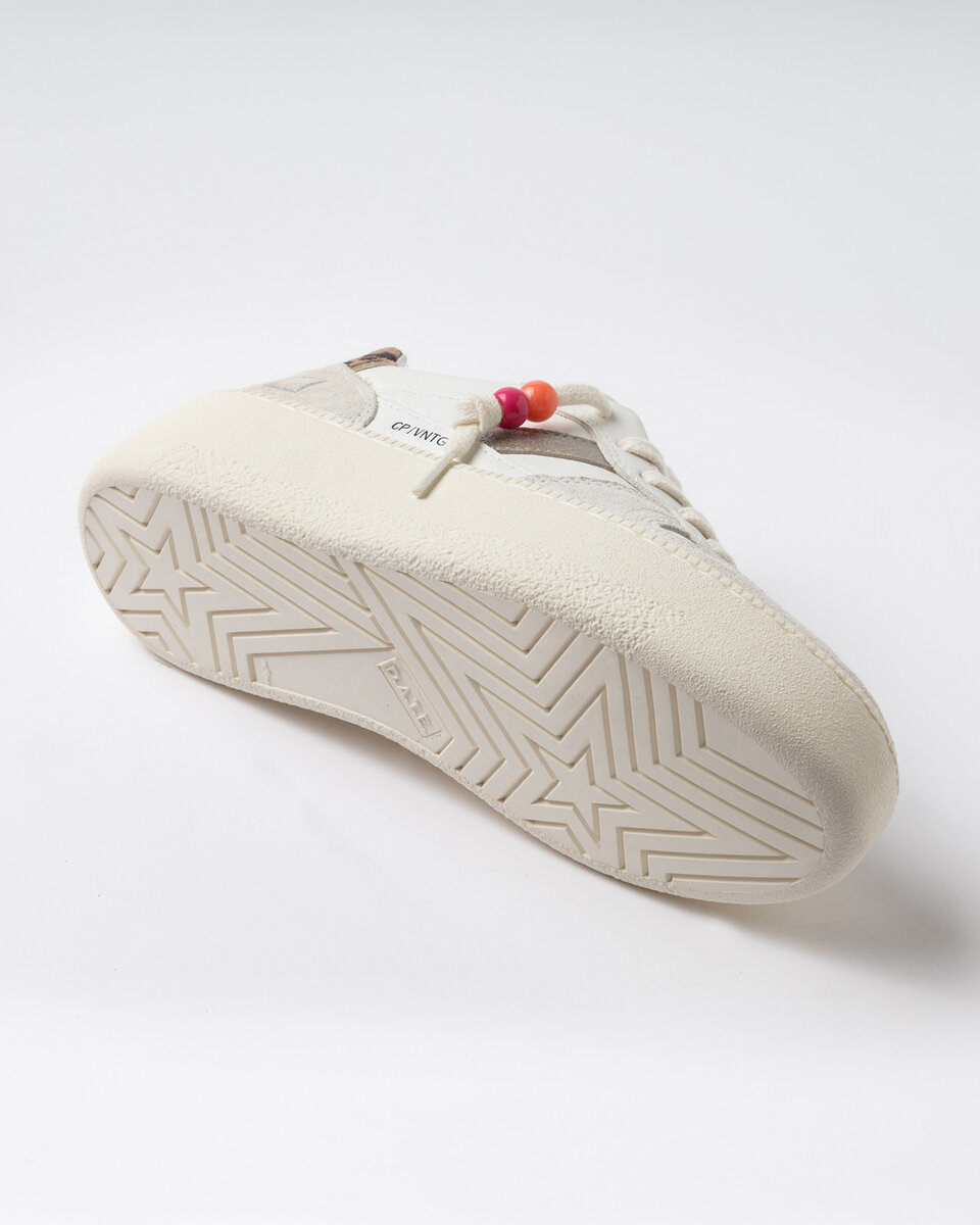 COURT PLATFORM VINTAGE KALBSLEDER WEISS-LEOPARD