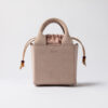 CUBO-TASCHE AUS WILDLEDER, ROSA