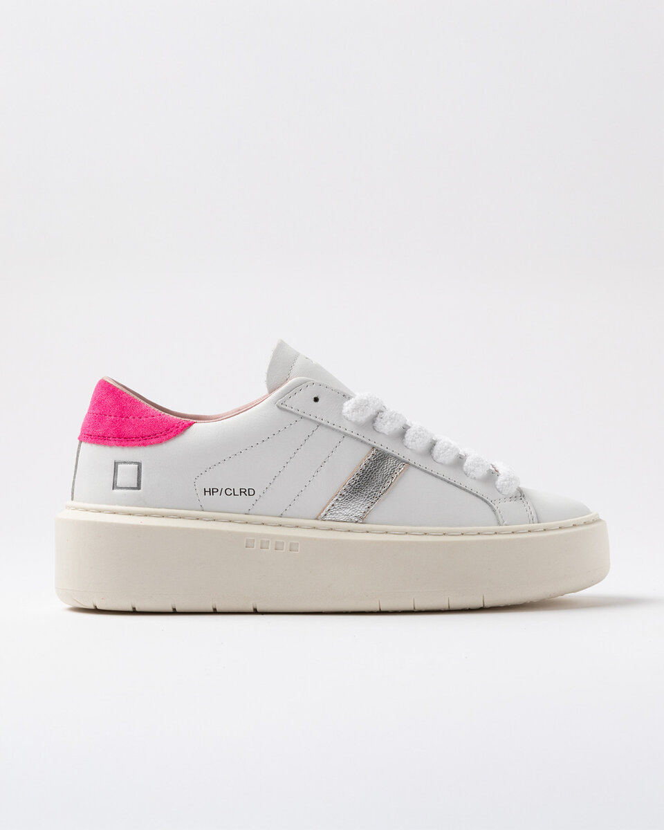 Hill Low PLATTFORM FARBE WEISS-FUXIA