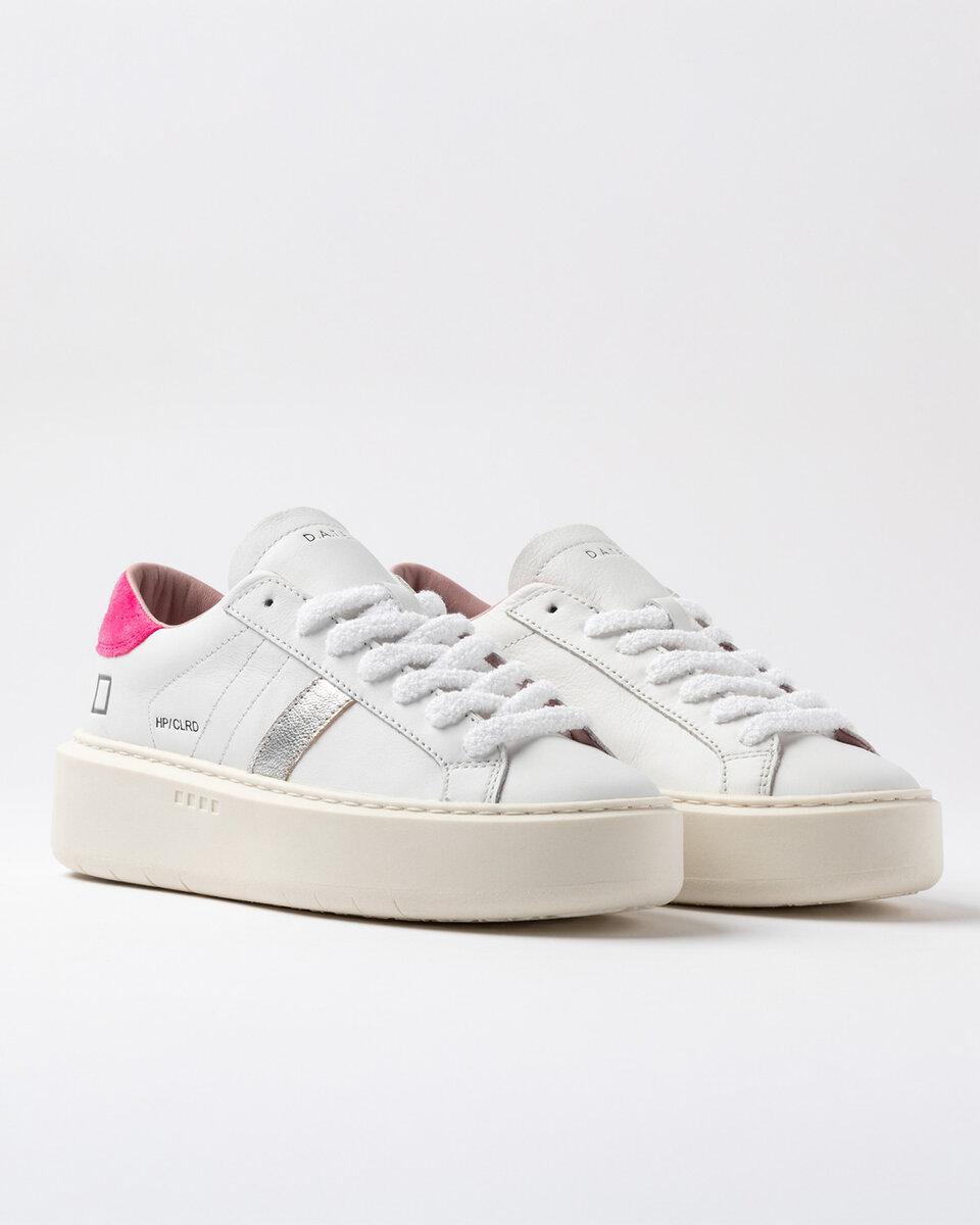 Hill Low PLATTFORM FARBE WEISS-FUXIA
