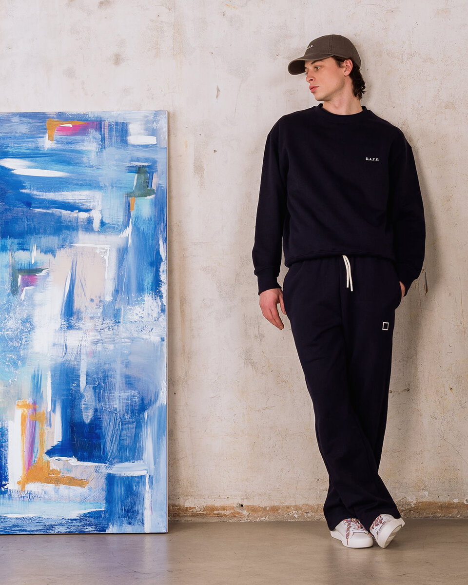 SWEATSHIRT BASIC BLAU