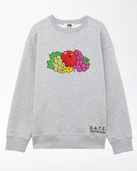 SWEATSHIRT FRUIT GRAU
