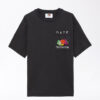 T-SHIRT MIT STICKEREI ANTHRAZIT